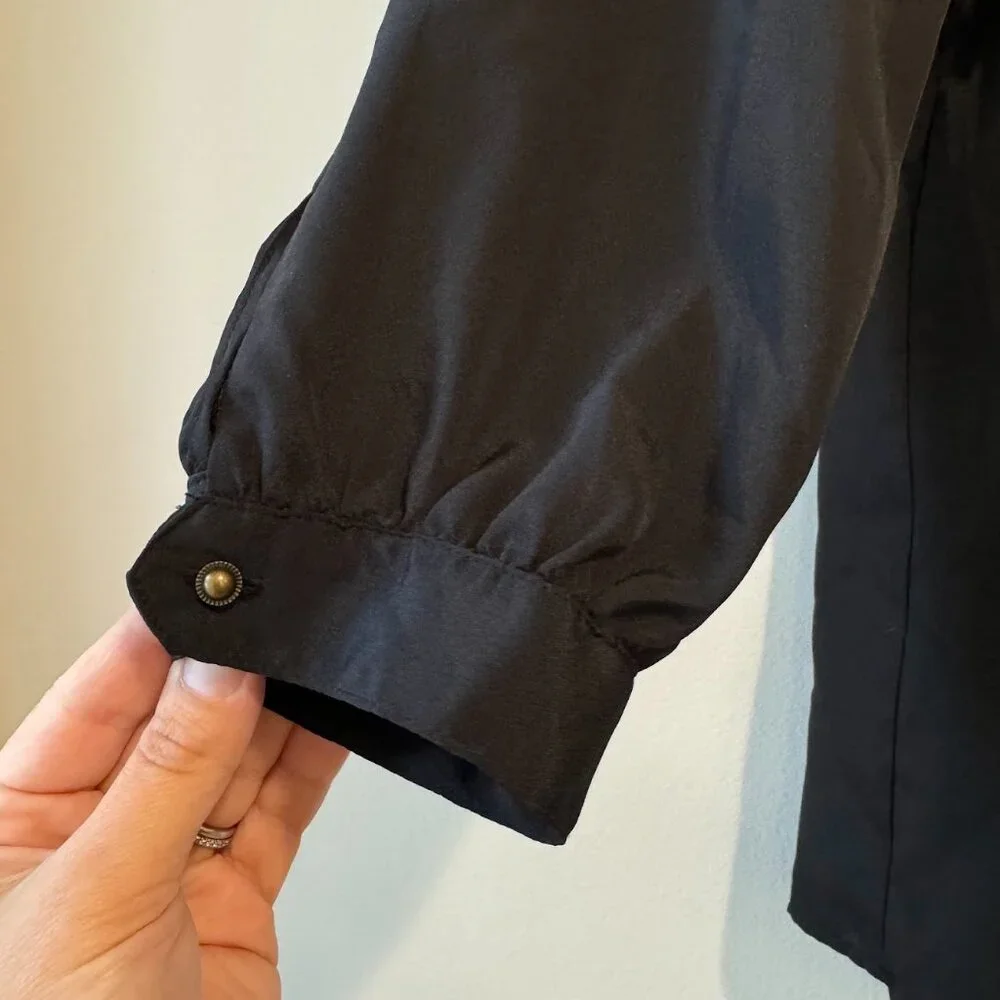 Maeve Black Boat Neck 3/4 Sleeve Top - Picture 3 of 6